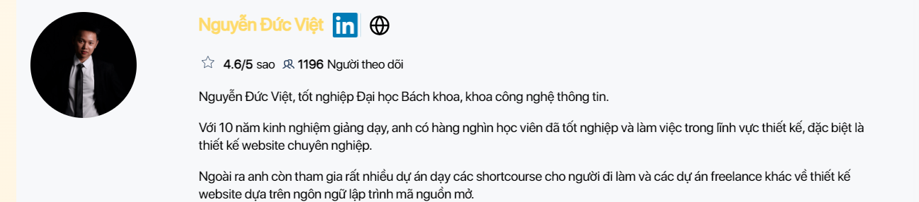 giảng viên Nguyễn Đức Việt