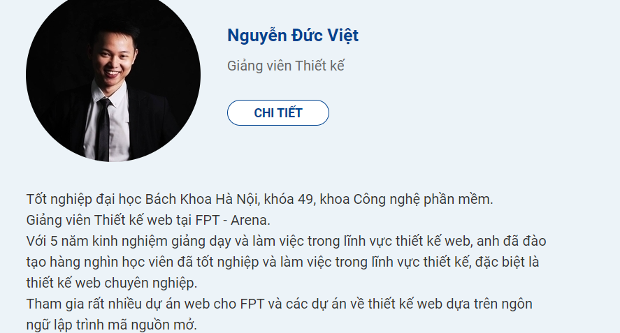 giảng viên Nguyễn Đức Việt
