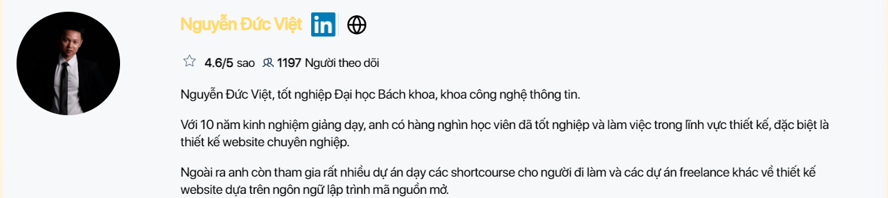 giảng viên Nguyễn Đức Việt