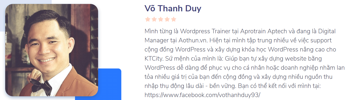 giảng viên Võ Thanh Duy