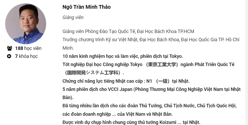 giảng viên Ngô Trần Minh Thảo